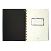 B5 Size Notebook, 1-Subject, Medium/College Rule, Black Cover, (80) 9.8 x 6.9 Sheets, 3/Pack