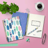 B5 Size Notebook, 1-Subject, Medium/College Rule, Cream/Pink/Blue Cover, (80) 9.8 x 6.9 Sheets, 3/Pack