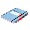B5 Size Project Book, 4-Subject, Medium/College Rule (7.14 Mm), Assorted Cover Colors, (100) 9.8 x 6.9 Sheets, 3/Pack