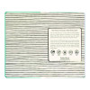 Soft Cover Eco Notebook, 1-Subject, Medium/College Rule, Turquoise/White/Orange Cover, (96) 8.3 x 5.8 Sheets