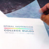 Letter Size Notebook, 1-Subject, Medium/College Rule, White Cover, (80) 11 x 8.5 Sheets, 3/Pack