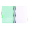 B5 Size Project Book, Homework/Assignment-Tracking With Ruled Notes Pages, Gray/White Cover, (100) 9.8 x 6.9 Sheets
