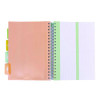 B5 Size Project Book, Homework/Assignment-Tracking With Ruled Notes Pages, Gray/White Cover, (100) 9.8 x 6.9 Sheets