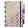 B5 Size Project Book, 5-Subject, Medium/College Rule, Assorted Haze Cover Colors, (100) 9.8 x 6.9 Sheets, 3/Pack