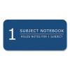 Subject Wirebound Promo Notebook, 1-Subject, Quad Rule (4 Sq/In), Assorted Cover Colors, (100) 10.5 x 8 Sheets, 24/Carton