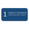 Subject Wirebound Promotional Notebook, 1-Subject, Wide/Legal Rule, Assorted Cover Colors, (70) 10.5 x 8 Sheets, 24/Carton