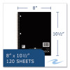 Subject Wirebound Promotional Notebook, 3-Subject, Wide/Legal Rule, Assorted Cover Colors, (120) 10.5 x 8 Sheets, 24/Carton