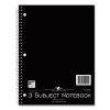 Subject Wirebound Promotional Notebook, 3-Subject, Wide/Legal Rule, Assorted Cover Colors, (120) 10.5 x 8 Sheets, 24/Carton
