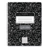 Spring Signature Composition Notebook, Quadrille Rule (5 Sq/In), Black Marble Cover, (70) 9.75 x 7.5 Sheets, 24/Carton