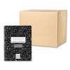 Spring Signature Composition Notebook, Quadrille Rule (5 Sq/In), Black Marble Cover, (70) 9.75 x 7.5 Sheets, 24/Carton