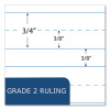 Grade School Wirebound Composition Book, Grade 2 Manuscript Format, Blue Marble Cover, (36) 9.75 x 7.5 Sheets, 48/Carton