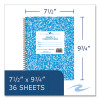 Grade School Wirebound Composition Book, Grade 2 Manuscript Format, Blue Marble Cover, (36) 9.75 x 7.5 Sheets, 48/Carton