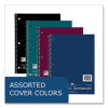 Subject Wirebound Notebook, 1-Subject, Medium/College Rule, Assorted Cover Colors, (70) 10.5 x 8 Sheets, 24/Carton