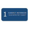 Subject Wirebound Notebook, 1-Subject, Medium/College Rule, Assorted Cover Colors, (70) 10.5 x 8 Sheets, 24/Carton