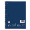 Subject Wirebound Notebook, 3-Subject, Medium/College Rule, Assorted Cover Colors, (120) 10.5 x 8 Sheets, 24/Carton