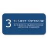 Subject Wirebound Notebook, 3-Subject, Medium/College Rule, Assorted Cover Colors, (120) 10.5 x 8 Sheets, 24/Carton