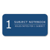 Subject Wirebound Notebook, 1-Subject, Medium/College Rule, Randomly Assorted Cover Colors, (100) 11 x 8.5 Sheets, 24/Carton