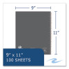 Lefty Notebook, 1-Subject, Medium/College Rule, Randomly Assorted Cover Colors, (100) 11 x 8.5 Sheets, 24/Carton