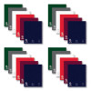 Lefty Notebook, 1-Subject, Medium/College Rule, Randomly Assorted Cover Colors, (100) 11 x 8.5 Sheets, 24/Carton