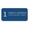 Stasher Subject Wirebound Notebooks, 1-Subject, Narrow Rule, Randomly Assorted Cover Colors, (100) 11 x 9 Sheets, 24/Carton