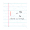 Doodlewrite Notebooks, 1-Subject, Medium/College Rule, White Cover, (60) 11.25 x 9.25 Sheets, 24/Carton