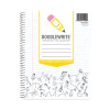 Doodlewrite Notebooks, 1-Subject, Medium/College Rule, White Cover, (60) 11.25 x 9.25 Sheets, 24/Carton