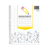 Doodlewrite Notebooks, 1-Subject, Wide/Legal Rule, White Cover, (50) 10.75 x 8.75 Sheets, 24/Carton