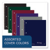 Subject Wirebound Notebook, 1-Subject, Medium/College Rule, Assorted Cover Colors, (80) 11 x 9 Sheets, 24/Carton