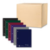 Subject Wirebound Notebook, 1-Subject, Medium/College Rule, Assorted Cover Colors, (80) 11 x 9 Sheets, 24/Carton