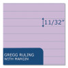 Enviroshades Steno Pad, Gregg Rule, White Cover, 80 Orchid 6 x 9 Sheets, 24 Pads/Carton