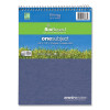 Earthtones Biobased Paper Wirebound Notepad, Randomly Assorted Cover Colors, Medium/College Rule, (70) 8.5 x 11 Sheets, 24/Ct