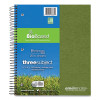 Earthtones Biobased Paper Notebook, 3-Subject, College Rule, Randomly Assorted Cover Colors, (120) 11 x 9 Sheets, 24/Carton