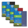 Earthtones Biobased Paper Notebook, 5-Subject, College Rule, Randomly Assorted Cover Colors, (160) 11 x 9 Sheets, 12/Carton