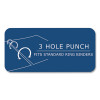 Filler Paper, 3-Hole, 8.5 x 11, College Rule, 100 Sheets/Pack, 24 Packs/Carton