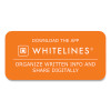 Whitelines Notebook, Medium/College Rule, Gray/Black/Orange Cover, (70) 11 x 8.5 Sheets, 12/Carton