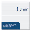 Whitelines Notebook, Medium/College Rule, Gray/Black/Orange Cover, (70) 11 x 8.5 Sheets, 12/Carton