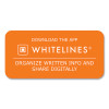 Whitelines Notebook, Dotted Rule (5 Mm), Gray/Orange Cover, (70) 8.25 x 5.75 Sheets, 12/Carton