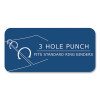 Loose Leaf Paper, 8 x 10.5, 3-Hole Punched, College Rule, White, 150 Sheets/Pack, 24 Packs/Carton