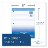 Loose Leaf Paper, 8 x 10.5, 3-Hole Punched, College Rule, White, 150 Sheets/Pack, 24 Packs/Carton