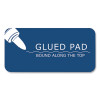 Boardroom Gum Pad, Wide/Legal Rule, (50) White 8.5 x 11 Sheets, 72/Carton