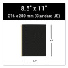 Mr M Fashion Notebook, 4-Subject, Medium/College Rule, Black/Gold Cover, (120) 11 x 8.5 Sheets, 5/Carton