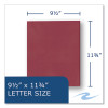 Pocket Folder, 0.5" Capacity, 11 x 8.5, Scarlet, 25/Box, 10 Boxes/Carton