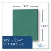 Pocket Folder, Accommodates (50) 11 x 8.5 Sheets, Green, 250/Carton