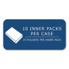 Pocket Folder, 0.5" Capacity, 11 x 8.5, Red, 25/Box, 10 Boxes/Carton