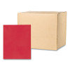 Pocket Folder, Accommodates (50) 11 x 8.5 Sheets, Red, 250/Carton