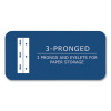 Pocket Folder With 3 Fasteners, 0.5" Capacity, 11 x 8.5, Black, 25/Box, 10 Boxes/Carton