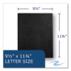 Pocket Folder With 3 Fasteners, 0.5" Capacity, 11 x 8.5, Black, 25/Box, 10 Boxes/Carton