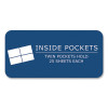 Pocket Folder With 3 Fasteners, 0.5" Capacity, 11 x 8.5, Black, 25/Box, 10 Boxes/Carton