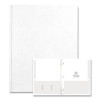 Pocket Folder With 3 Fasteners, 0.5" Capacity, 11 x 8.5, White, 25/Box, 10 Boxes/Carton