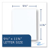 Pocket Folder With Prongs, Accommodates (100) 11 x 8.5 Sheets, White, 250/Carton